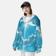 thumbnail image 3 of Balery Heart Shaped Cloud Sudadera ligera de manga larga con capucha y protección solar UPF 50+ para hombre y mujer, ideal para pesca y running-Large, 3 of 7