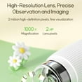 thumbnail image 3 of Buggy Lens Microscope Toy, Buggylens Magnifier, 2" IPS Screen 1000x Handheld Digital Microscopes HD Pocket Portable Microscopes with Adjustable Light, Easy to Operate and User-Friendly (Brown), 3 of 8