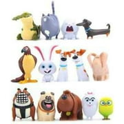 14 Secret Life Of Pets Movie Toy PVC figures birthday cake toppers blind bag