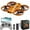 Orange-264, variant on AuroraX 1080p Drone with Camera Fpv Brushless Hover Drones with Headless Altitude Hold Gesture Control 3 Speed Modes 3d Flips Quadcopter Toy Gift for Adults and Boys Girls