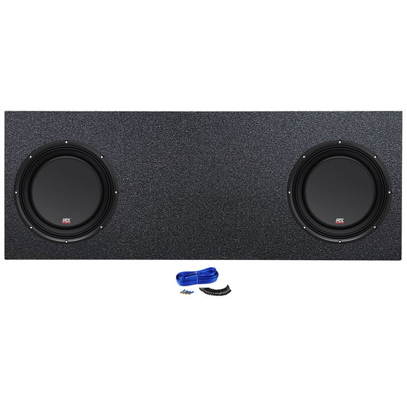 Dual 10" MTX Subwoofers Sub Box Enclosure Fits 2022-2023 Toyota Tundra Crew Max