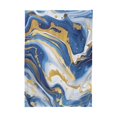 thumbnail image 2 of Ryvnso Marble Blue Gold White Rectangle Table Cloth Tablecover Dinning Tablecloth 60"x60", 2 of 8