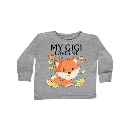 

Inktastic My Gigi Loves Me- little fox Gift Toddler Boy or Toddler Girl Long Sleeve T-Shirt