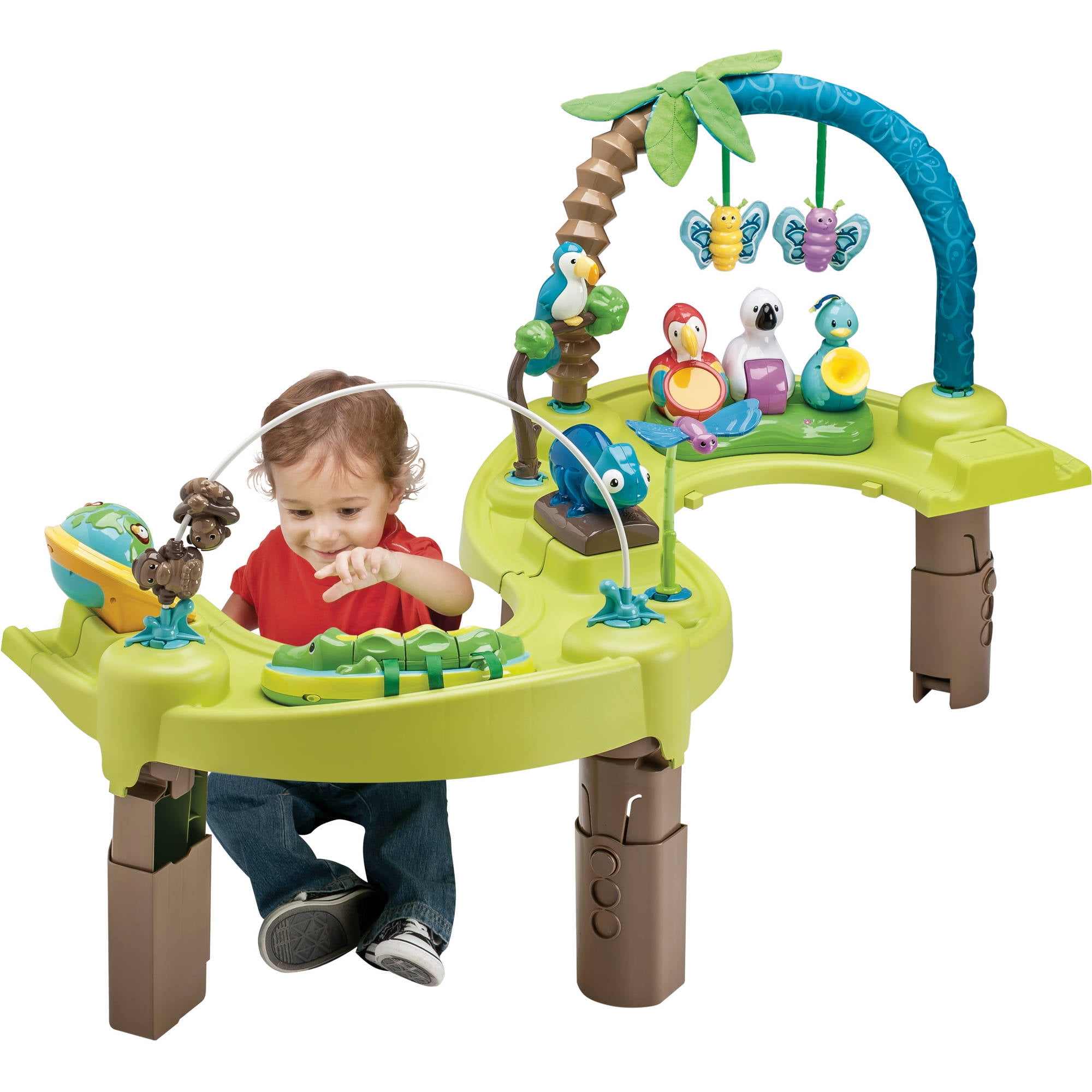 Exersaucer Activity Center Baby Jumper Bouncer Evenflo Triple Fun Amazon Jungle | eBay