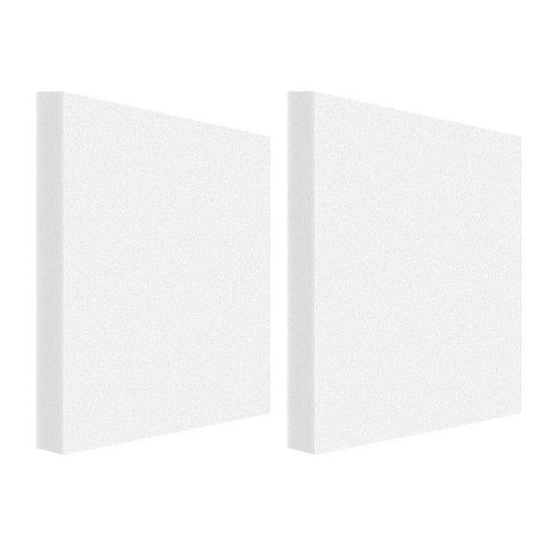2 bloques de láminas de espuma, tablero de espuma para manualidades y manualidades cortables de alta densidad para bricolaje Blanco 60x40x2cm