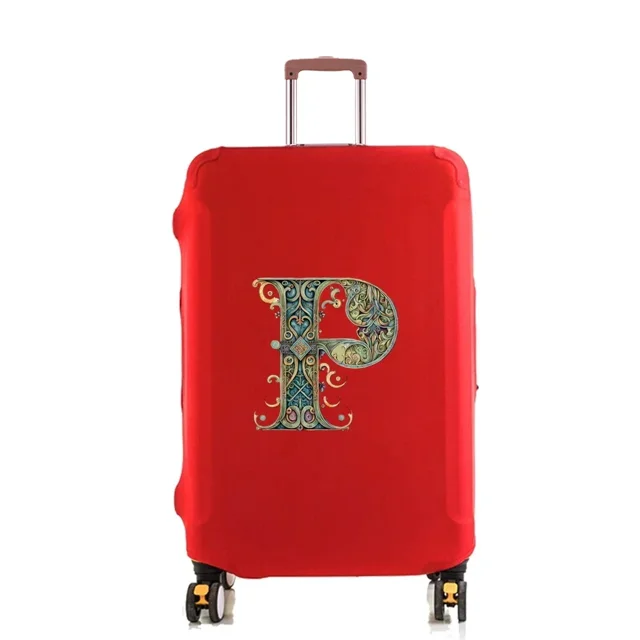 Housse de Protection pour Bagage, Étui à Tige Rétractable Réutilisable pour Lavable 18-32 Pouces, Motif Imprimé Lettre Graphique, Accessoires de Voyage