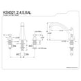 thumbnail image 4 of Kingston Brass Metropolitan Lever Handle Roman Tub Filler, 4 of 6