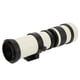 thumbnail image 3 of Telescopio con zoom y enfoque manual completo Nikou 420-800 mm color blanco para cámara con montura EF-S, 3 of 13