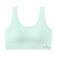 thumbnail image 4 of Cnuiaeg Girls' Seamless Sports Bras - Solid Color , Ultra Soft Removable Padding Training Bras for & Tweens,Color Green,Size 11-14 Years, 4 of 4