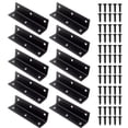 thumbnail image 1 of L-shaped Bracket 10pcs Metal Shelf Bracket Furniture Corner Connector Corner Brace, 1 of 8