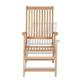 thumbnail image 3 of vidaXL Outdoor Recliner Chairs Patio Reclining Lounge Chair Solid Wood Teak, 3 of 6