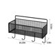 thumbnail image 3 of Cesta de almacenamiento de metal montada en la pared Organizador de malla de hierro negro para condimentos de cocina | Estante para artículos de tocador de ducha y baño | Soporte de artículos, 3 of 6