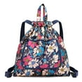 thumbnail image 2 of SPRING PARK Women’s Flower Print Bucket Drawstrings Make Up Bag Cosmetics Organiser Backpack Bag, 2 of 8