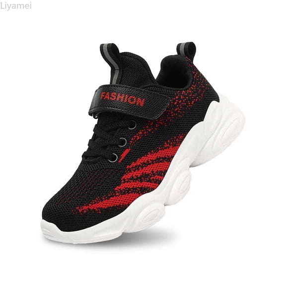 Liyamei Kids Running Shoes Boys Lightweight Breathable Mesh Sneakers For Toddlers Comfortable Athletic Walking Sport Shoes Boys Sneakers Size 12.5