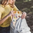 thumbnail image 5 of FORMRS 15-15.6 inch Laptop Sleeve Case Soft Carrying Quilted Computer Bag Cover, Beige Retro Rainbow, 5 of 7