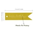 thumbnail image 5 of Inkdotpot Pack Of 100 Happy Birthday Favor Paper Tags Craft Real Gold Foil Hang Tags, 5 of 6