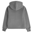 thumbnail image 4 of BFHHYA Girls' (5-14Y) Half-Zip Hooded Sweatshirt Fleece Drop Shoulder Hoodie Casual Long Sleeve Pullover with Thumb Holes, 4 of 4