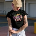 thumbnail image 2 of Distressed Teacher Off Duty, Retro Vacation or Summer Art Merch Gift, Black T-Shirt, 2XL, 2 of 5