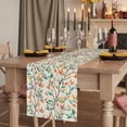thumbnail image 2 of Table Runners 90 Inches Long Dress Scarves, Teal Orange Eucalyptus Farmhouse Coffee/Dining/Kitchen Table Runner for Living Room, Spring Botanical Leaves 13x90 Inch, 2 of 9