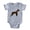 Heather Gray, variant on - Boxer - Cute Infant Baby Football Bodysuit