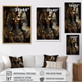 thumbnail image 4 of Designart "Golden Pharaoh of Egypt" Egypt Floater Framed Wall Art Print, 4 of 7