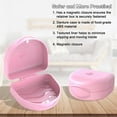 thumbnail image 5 of Retainer Cases(2pcs), Solid Orthodontic Retainer Cases-Pink, 5 of 5