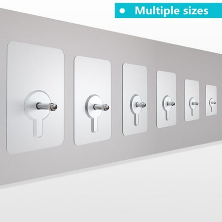 

10Pcs Bathroom Fixed Mounting Rack Screw Rod Paste No Trace Strong Adhesive Wall Hook Seamless Sticky Wall Hook 12MM
