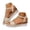 Beige, variant on Dakaela Espadrilles Wedge Sandals for Women Open Toe Summer Dressy Slip on Shoes Comfortable Ankle Strap Buckle Platform Walking Sandal Size 6-10 Beige