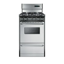 SUMMIT 20" Wide Gas Range, Sealed Burners