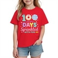 thumbnail image 2 of Cethrio Girls T Shirts, Cotton Crew Neck Short Sleeve Graphic Tees Summer Tops Red Size 3-4 T, 2 of 4