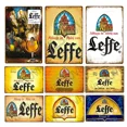thumbnail image 2 of Letrero de hojalata con diseño de vino Leffe, decoración de pared con hojalata, para bar, garaje, whisky, cerveza belga, placas desgastadas, 2 of 5