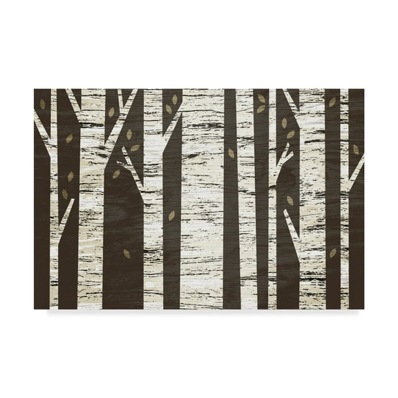 Trademark Fine Art 'Birch Forest' Canvas Art by Michael Mullan