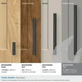thumbnail image 6 of Amerock Bar Pulls 5-1/16 inch (128mm) Center-to-Center Gunmetal Cabinet Pull, 6 of 7