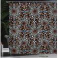 thumbnail image 4 of Ambesonne Abstract Floral Shower Curtain, Funky Petal Forms, 69"Wx70"L, Charcoal Grey Multicolor, 4 of 5