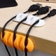 thumbnail image 2 of Piezas Porta Cables de 5 Canales, Organizador de Cables Blanco y Negro, Abrazaderas Autoadhesivas para Cable de Alimentación, Cable USB, Carga y Audio, Enrutamiento de Cables, Oficina y, 2 of 5