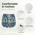 thumbnail image 4 of Bixox Women's Colorful Flowers pattern 2 in 1 Running Shorts - Lightweight Athletic Workout Gym Yoga Shorts Liner with Pockets - Large, 4 of 7