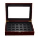 thumbnail image 1 of Caja de madera para joyería, organizador de joyas, expositor de anillos 27 ranuras, 1 of 8
