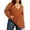 Orange, variant on Women's Oversized V Neck Long Sleeve Knitted Sweater Comfortable, Stylish, Versatile, Machine Washable, Size Details