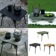 thumbnail image 2 of Necvior Outdoor Activity Portable Folding Table Aluminum Alloy Dining Table Adjustable Height Picnics Tables Easy to Install, 2 of 11
