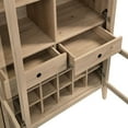 thumbnail image 5 of Nolan Arched Bar Cabinet in Light Oak, 5 of 10