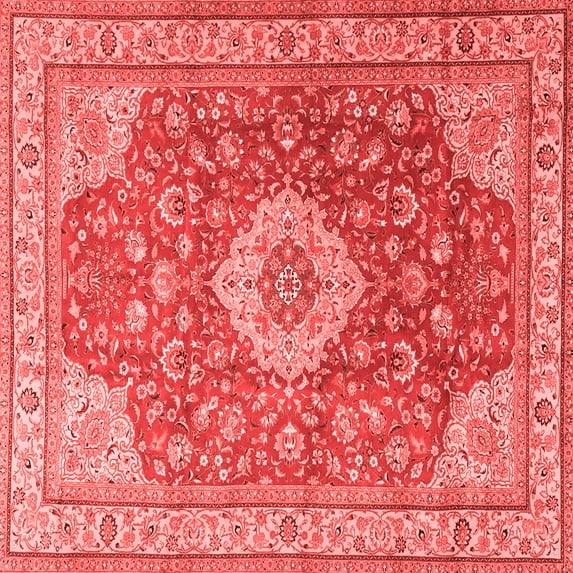 Ahgly Company Indoor Square Persian Red Traditional Area Rugs, 5' Square
