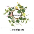 thumbnail image 3 of WNFJR Easter Egg Candle Rings Wreaths Spring Egg and Berry Candle Rings Artificial Eucalyptus Candle Holder Mini Wreaths for Easter Holiday Home Kitchen Table Centerpiece, 3 of 4