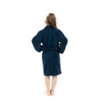 thumbnail image 4 of BC BARE COTTON Bare Cotton Kids Microfiber Fleece Shawl Robe - Girls - Navy Blue - XLarge, 4 of 5