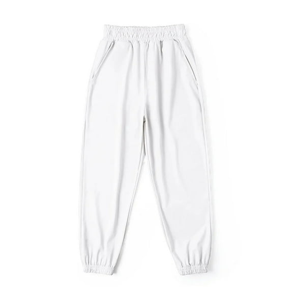 XBASW Toddler Kids Nylon Jogger Sweatpants Girls Boys Summer Solid Color Jogger Pants Elastic Waist Soft Trousers for 3-9 Years Old