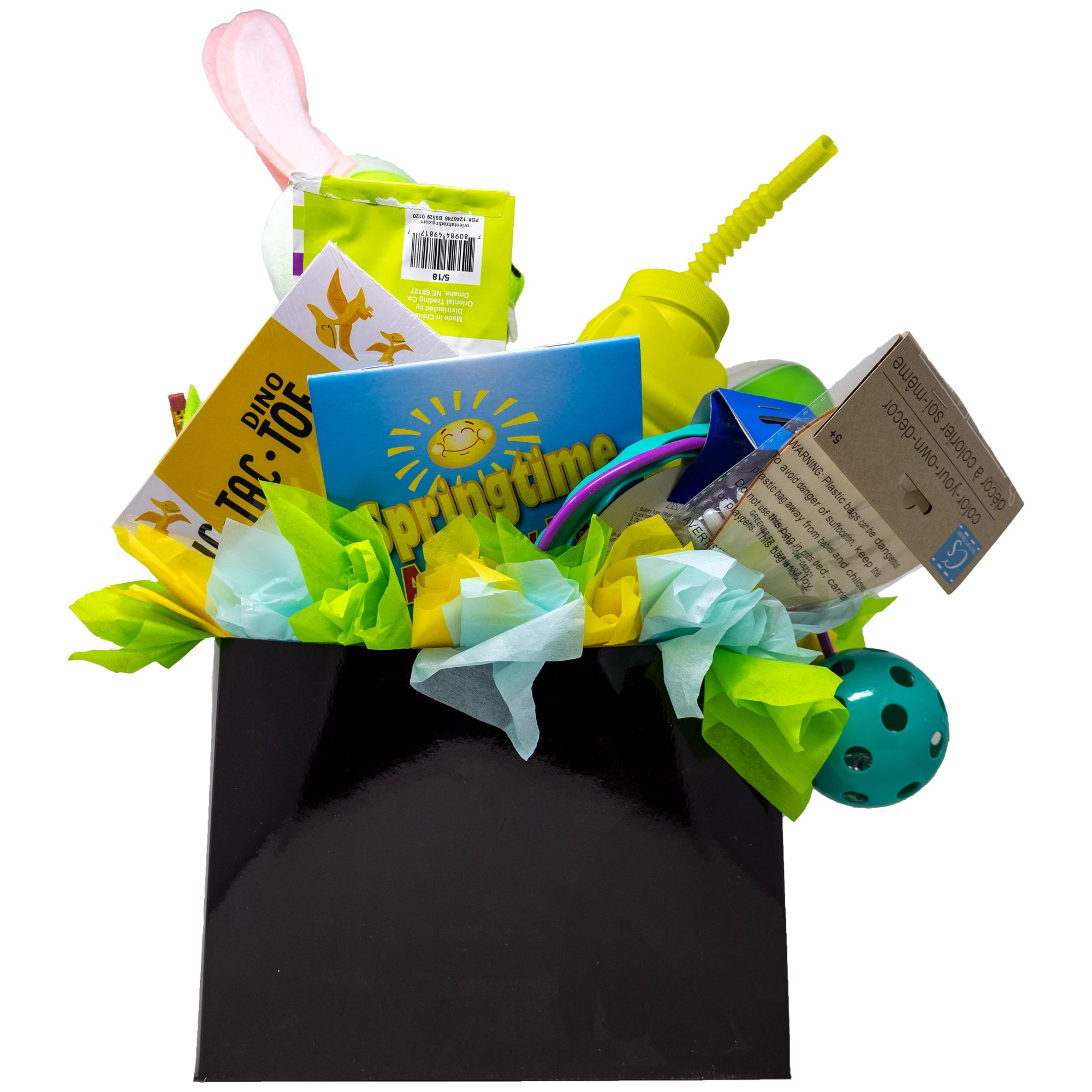 Dinosaur Themed Easter Gift with Handmade Easter-Saurus Rex, Toys and More!