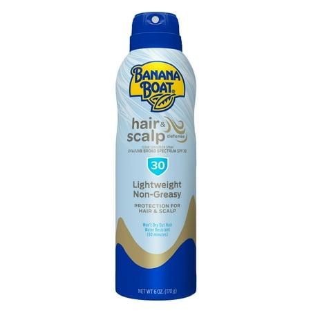 Banana Boat Hair & Scalp Defense Sunscreen Spray  SPF 30  6 Oz