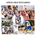 thumbnail image 6 of Pofeuu Leaves Flower Print Basketball Jersey, Shirts for Men Youth Basketball Jersey Crew Neck-X-Large, 6 of 6