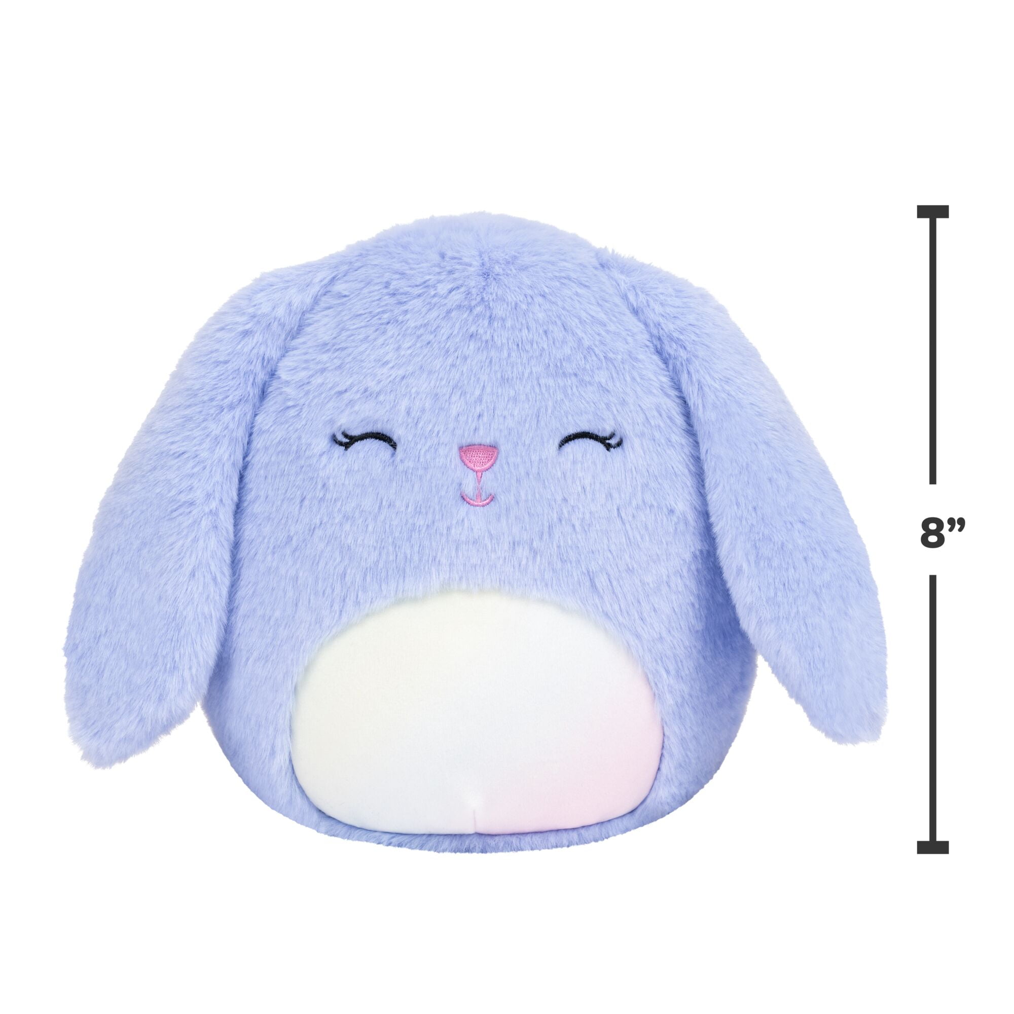 Squishmallows FuzzAMallow Official 8 inch Nova the Purple Bunny - Child's Ultra Soft Stuffed Plush Toy