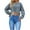 Blue, variant on HAPIMO Women's Mock Neck Cropped Sweater Long Sleeve Drop Shouler Oversized Knit Pullover Tops Green L