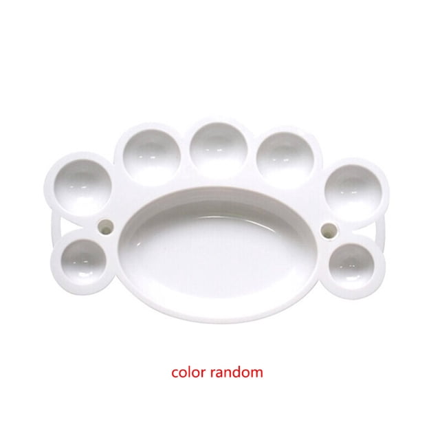 BGVfivePlastic Paint Palette Tray DIY 7\-Well Craft Art Painting Beauty Pallet Accessory Random Color